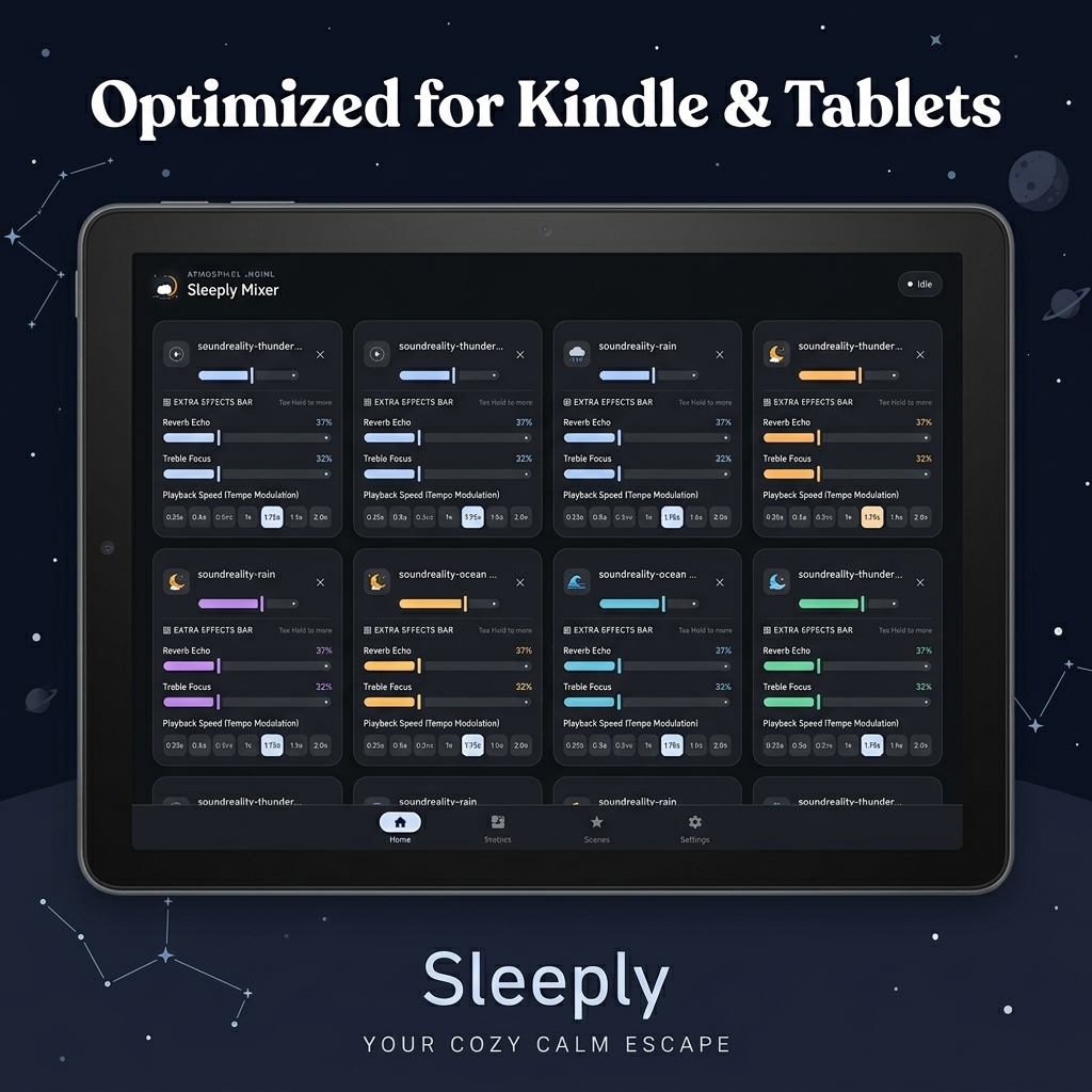 Kindle Fire Tablet Mockup - Home Grid